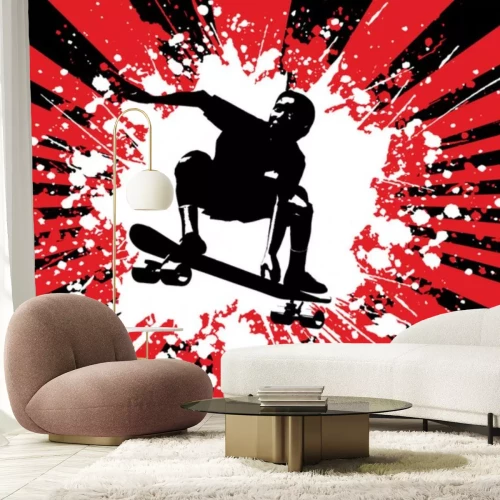 Sticker Skateboardfahrer