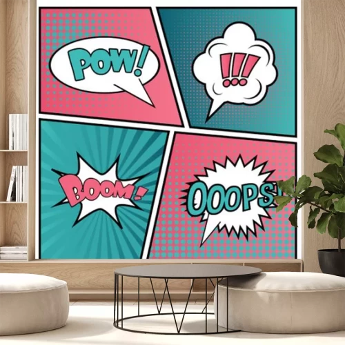 Fototapete Comic-Sprechblasen