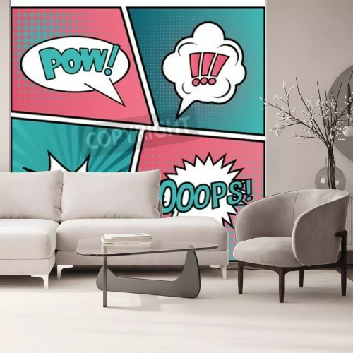 Fototapete Comic-Sprechblasen