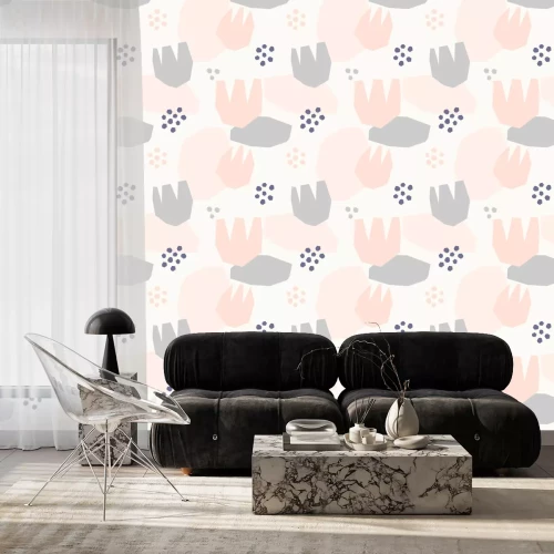 Tapete Abstraktes Blumenmuster