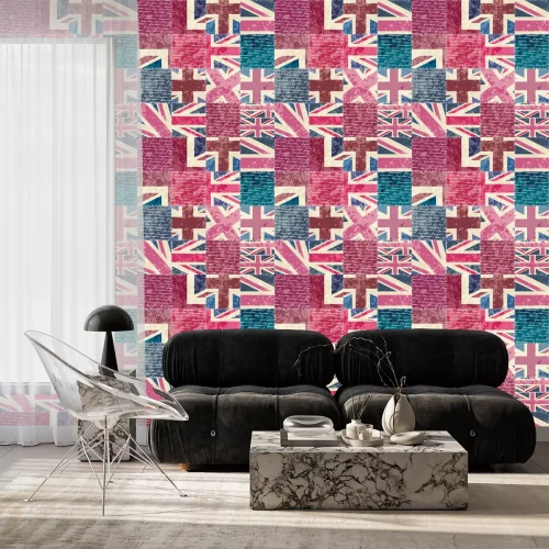 Tapete Vintage London Muster