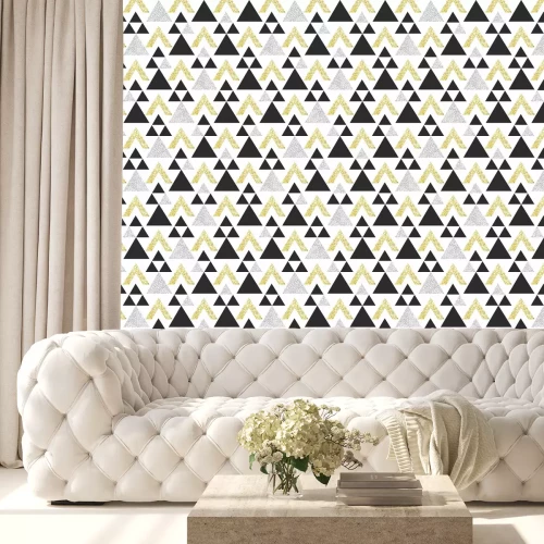 Tapete Geometrische bunte Dreiecke