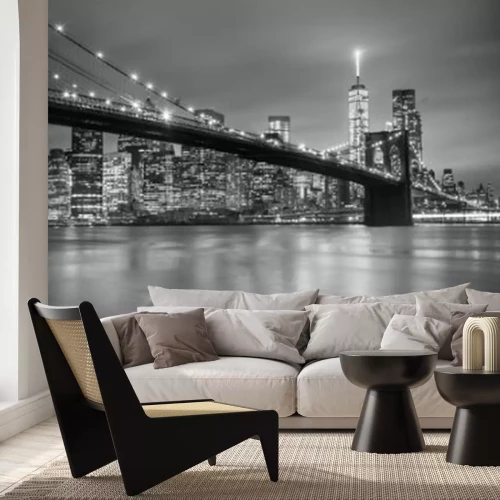 Fototapete Schwarz-weißes New York