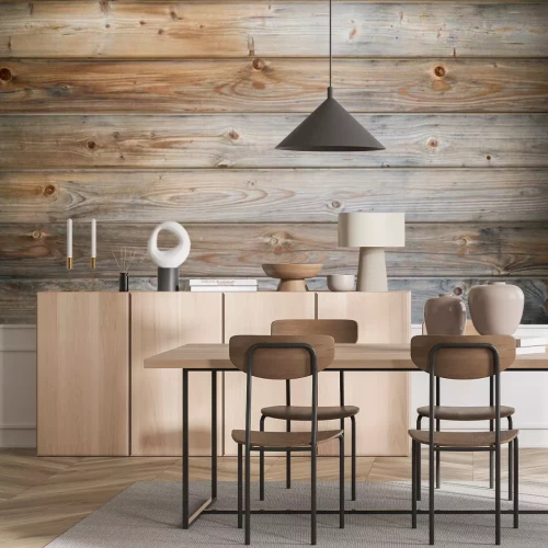 Fototapete Verschwommene alte Bretter