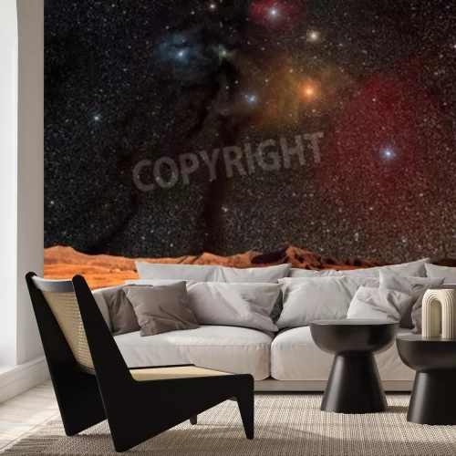 Fototapete Sternenklare Nacht in der Wüste