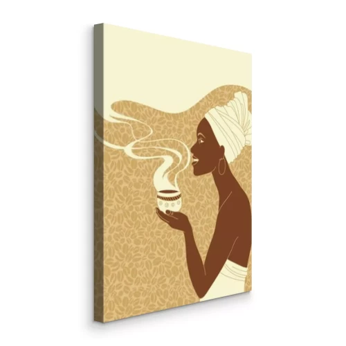 Bild Frau mit einer Tasse Kaffee