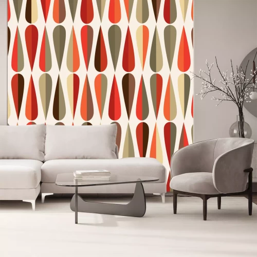 Fototapete Mid-Century Modern Muster