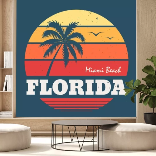 Sticker Florida Miami Beach T-Stück Druck