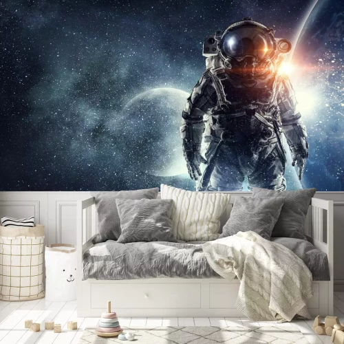 Fototapete Astronaut im sternenklaren Weltraum