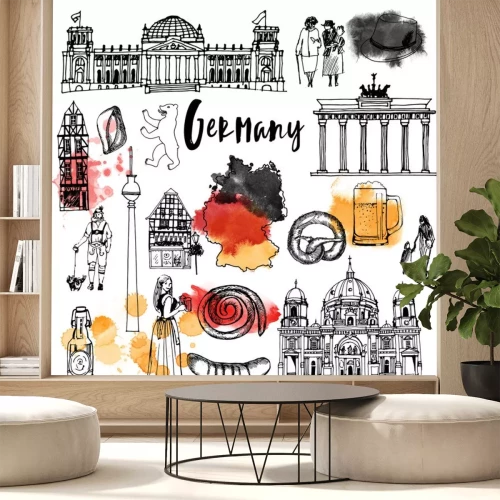 Sticker Vector Reihe von Deutschland Wahrzeichen