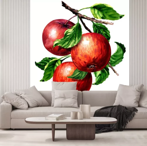 Sticker Drei rote Äpfel