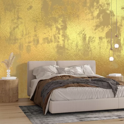 Fototapete Gelb-oranger Beton