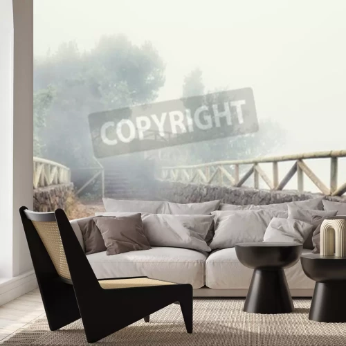 Fototapete Brücke im nebel