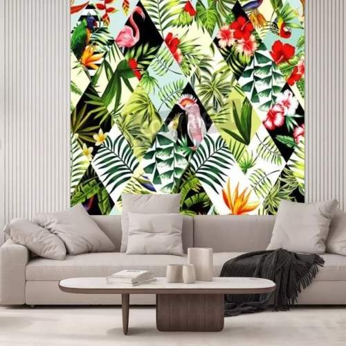 Fototapete Patchwork mit Natur