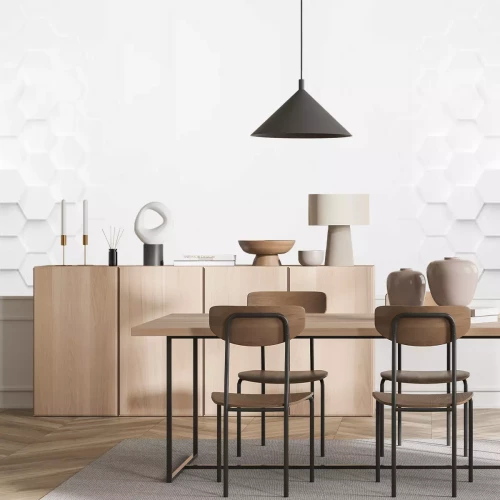 Fototapete Weißer Hintergrund mit Waben