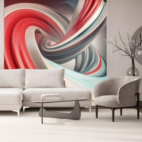 Fototapete Spiralförmige Abstraktion mit 3D-Effekt