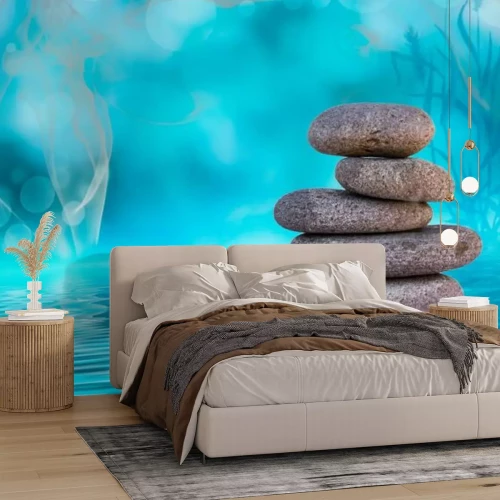 Fototapete Zen-Steine im Wasser