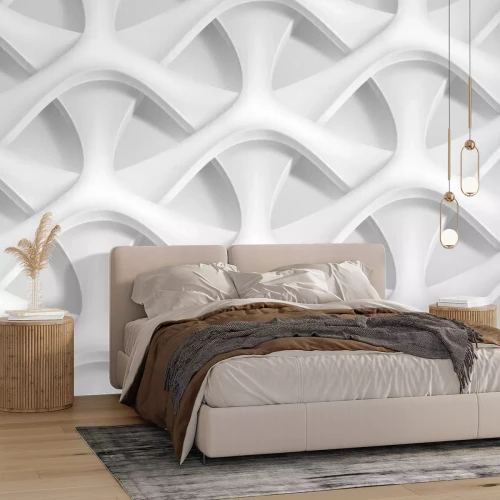 Fototapete Geometrisches 3D-Flechtmuster