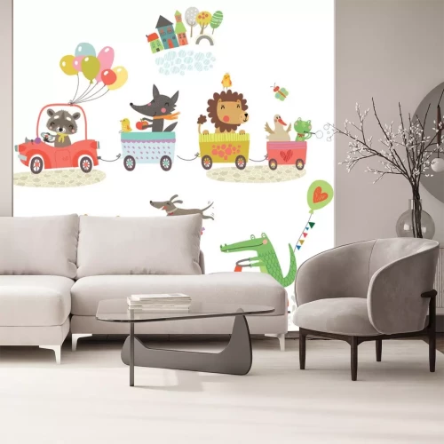 Sticker Märchentiere auf dem Ausflug