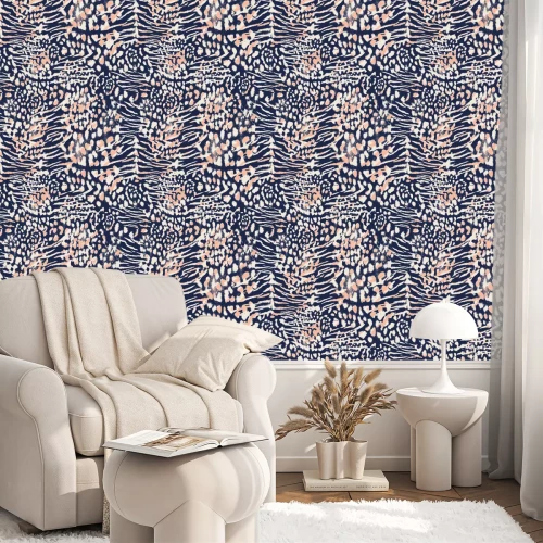 Tapete Leopardmuster, Tiermuster, Wildtierdruck.