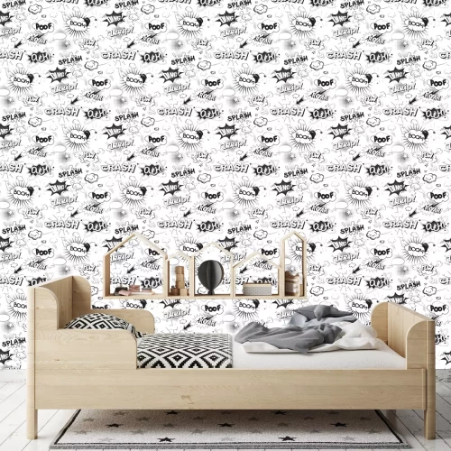 Tapete Jugendliches Comic-Muster