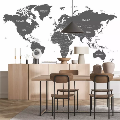 Fototapete Weltkarteilustration