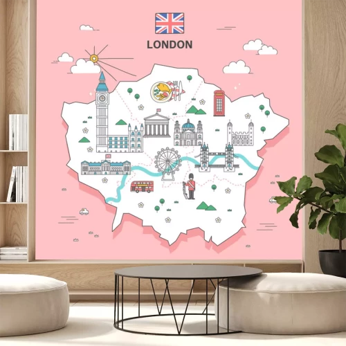 Sticker London Travel Landmark Collection