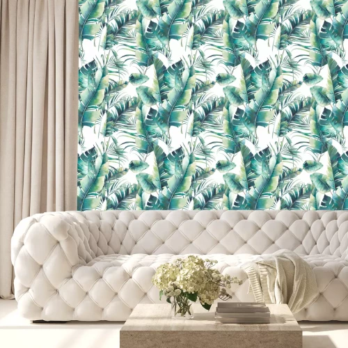 Tapete Pflanzen auf weißem Hintergrund