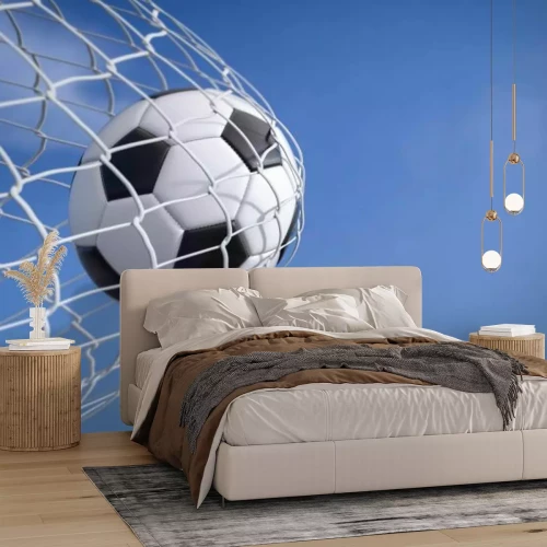 Fototapete Fußball im Tor