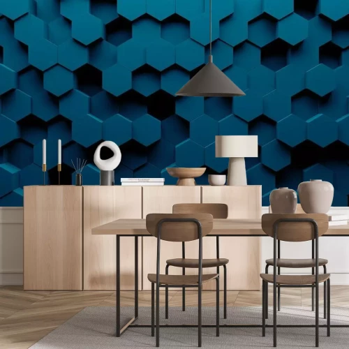 Fototapete Sechseckige Körper