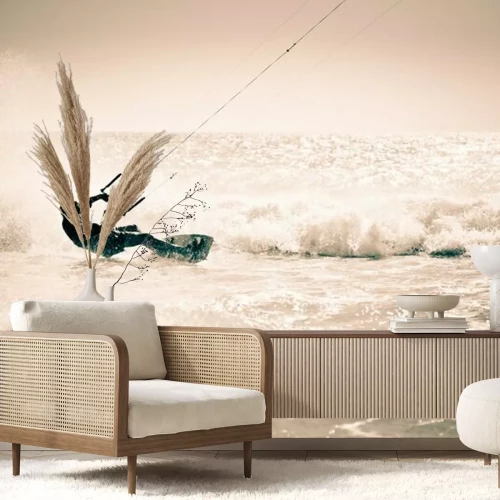 Fototapete Kitesurfing Retro