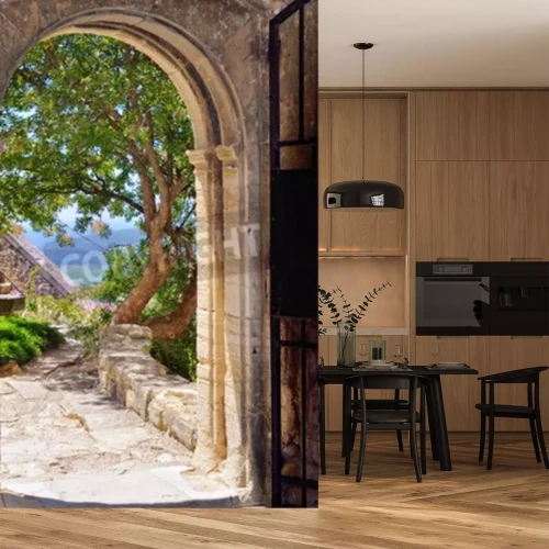 Fototapete Räumliche Fotografie der Provence