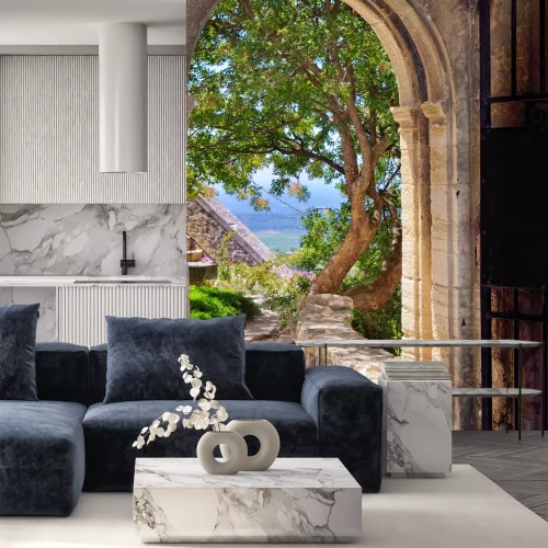 Fototapete Räumliche Fotografie der Provence