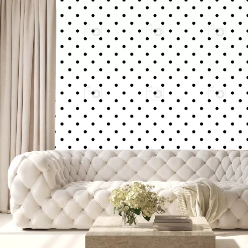 Tapete Zeitloser Polka Dot
