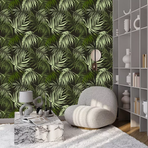 Tapete Nahtlose Muster, Palm Blätter