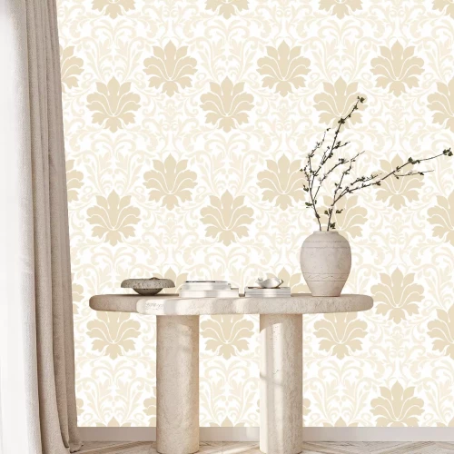 Tapete Vector Damast nahtlose Muster Element. Klassische Luxus altmodische Damast Ornament, royal victorian nahtlose Textur für Tapeten, Textil, Verpackung. Exquisite Blumen-Barock-Vorlage