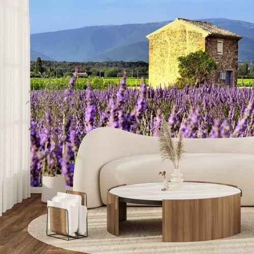 Sticker Lavender in der Landschaft