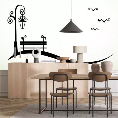 Sticker Abstrakten Hintergrund mit Hand gezeichnet Strudel Elemente