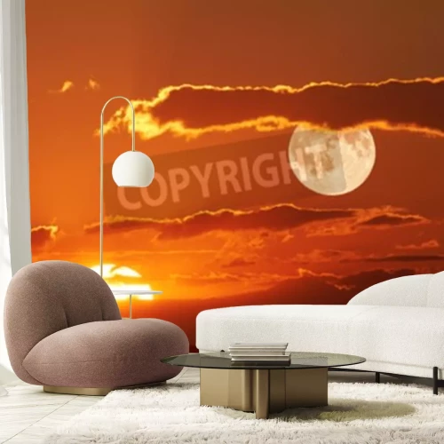 Fototapete Orange Sonnenaufgang