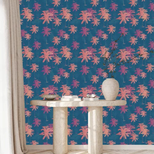 Tapete Palme Muster nahtlose in einfachen Stil Vektor-Illustration