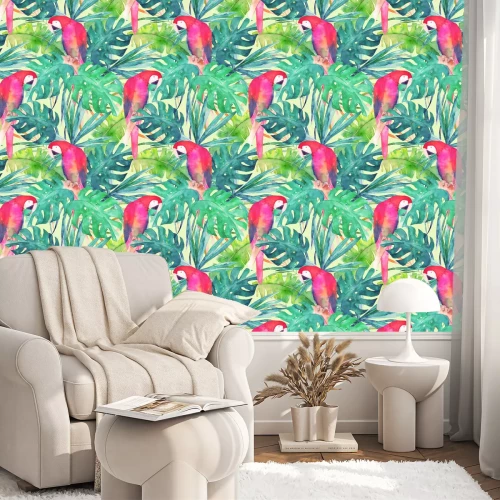 Tapete Ara Papageien Aquarell