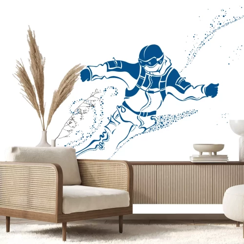 Fototapete 3D Wintersport minimalistisch