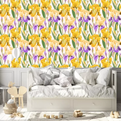 Tapete Blühende Schwertlilien