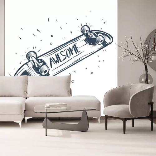 Sticker Skateboard vektor