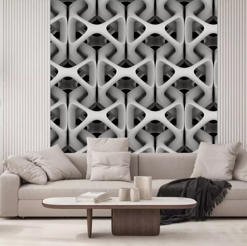 Fototapete Abstrakte 3D-Komposition mit einer Kette