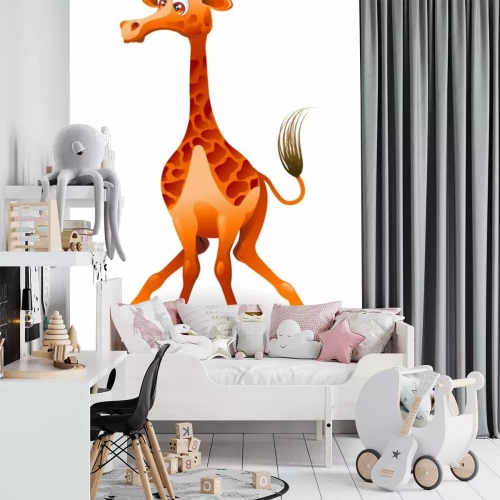 Sticker Giraffa Cartoon - lustige Giraffe - Vektor