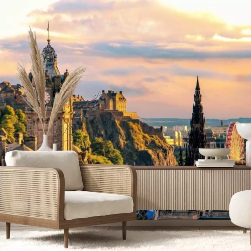 Fototapete Blick auf die Architektur in Edinburgh