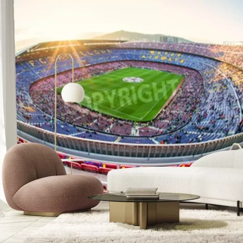 Fototapete Fußballstadion des FC Barcelona während eines Spiels