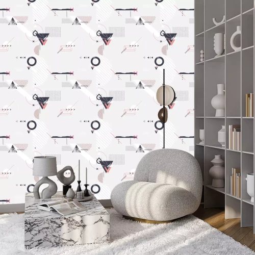 Tapete Minimalistische Jugendgeometrie