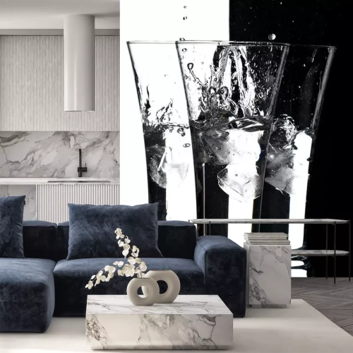 Sticker Stillleben mit Gläsern